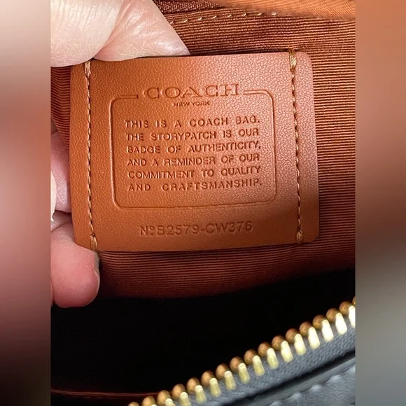 NWOT Coach Rowan Satchel with Black Stripe and Black Cardholder - Picture 8 of 11